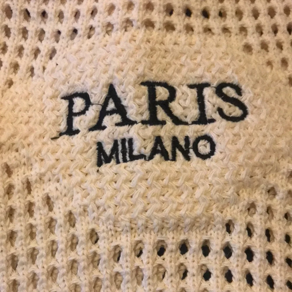 Paris Milano Cream Crochet Tote Bag NWOT - Picture 2 of 7